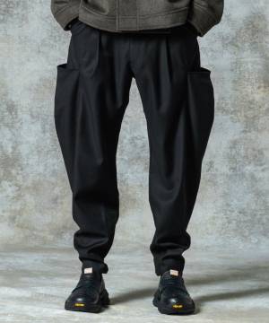 【予約商品】glamb(グラム)GB0325/P12 : Additional Pocket Pants / アディショナルポケットパンツ - Black