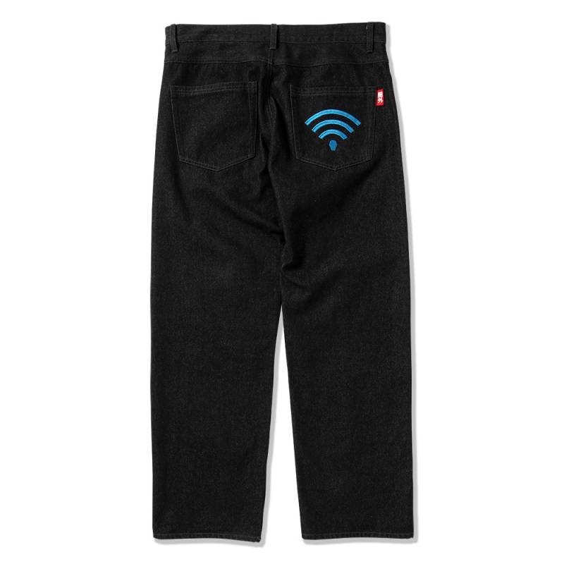 【予約商品】PUNK DRUNKERS (パンク・ドランカーズ) ポケットWi-Fiデニム - BLACK