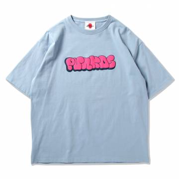 【予約商品】PUNK DRUNKERS (パンクドランカーズ)【予約・5月入荷】プクッとロゴBIG.TEE - S.BLUE