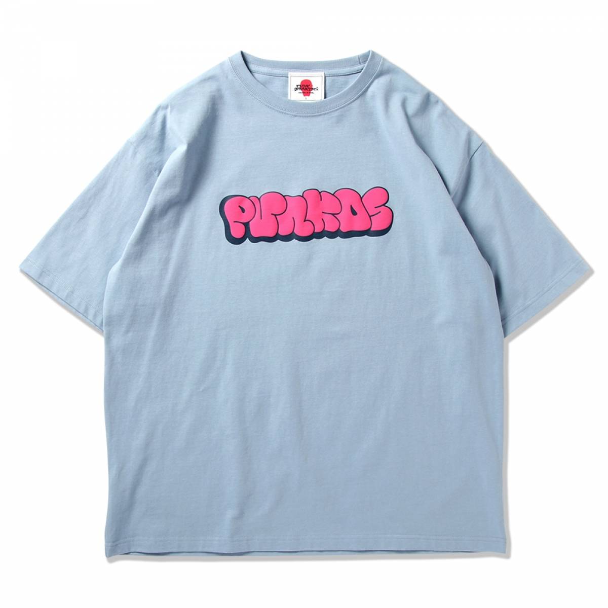 【予約商品】PUNK DRUNKERS (パンクドランカーズ)【予約・5月入荷】プクッとロゴBIG.TEE - S.BLUE