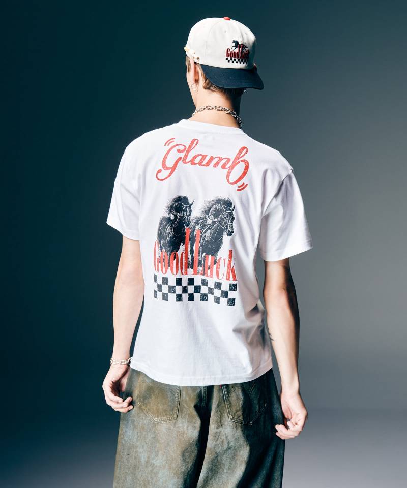【予約商品】glamb(グラム)Good Luck T-Shirt IV / グッドラックTシャツIV - White