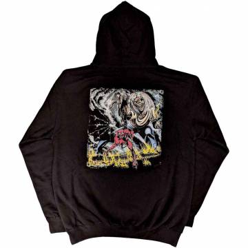 【予約商品】IRON MAIDEN Unisex Pullover Hoodie: Number Of The Beast Vintage Logo Faded Edge Album (Back Print)
