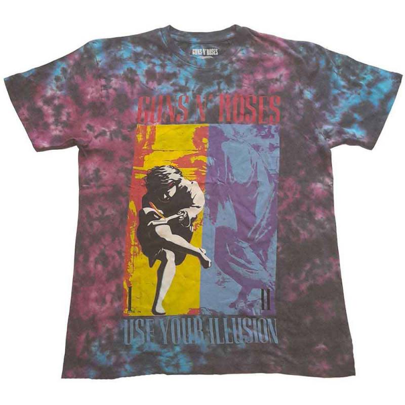 【予約商品】GUNS N' ROSES バンドTシャツ ユニセックス: Use Your Illusion (Blue) (Wash Collection)