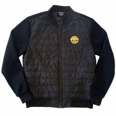 【予約商品】GUNS N' ROSES Unisex Quilted Jacket: Classic Logo (Black)