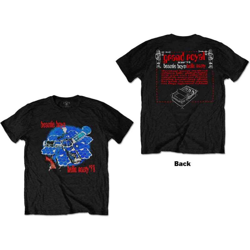 【予約商品】The BEASTIE BOYS バンドTシャツ ユニセックス: Hello Nasty (Black) (Back Print)