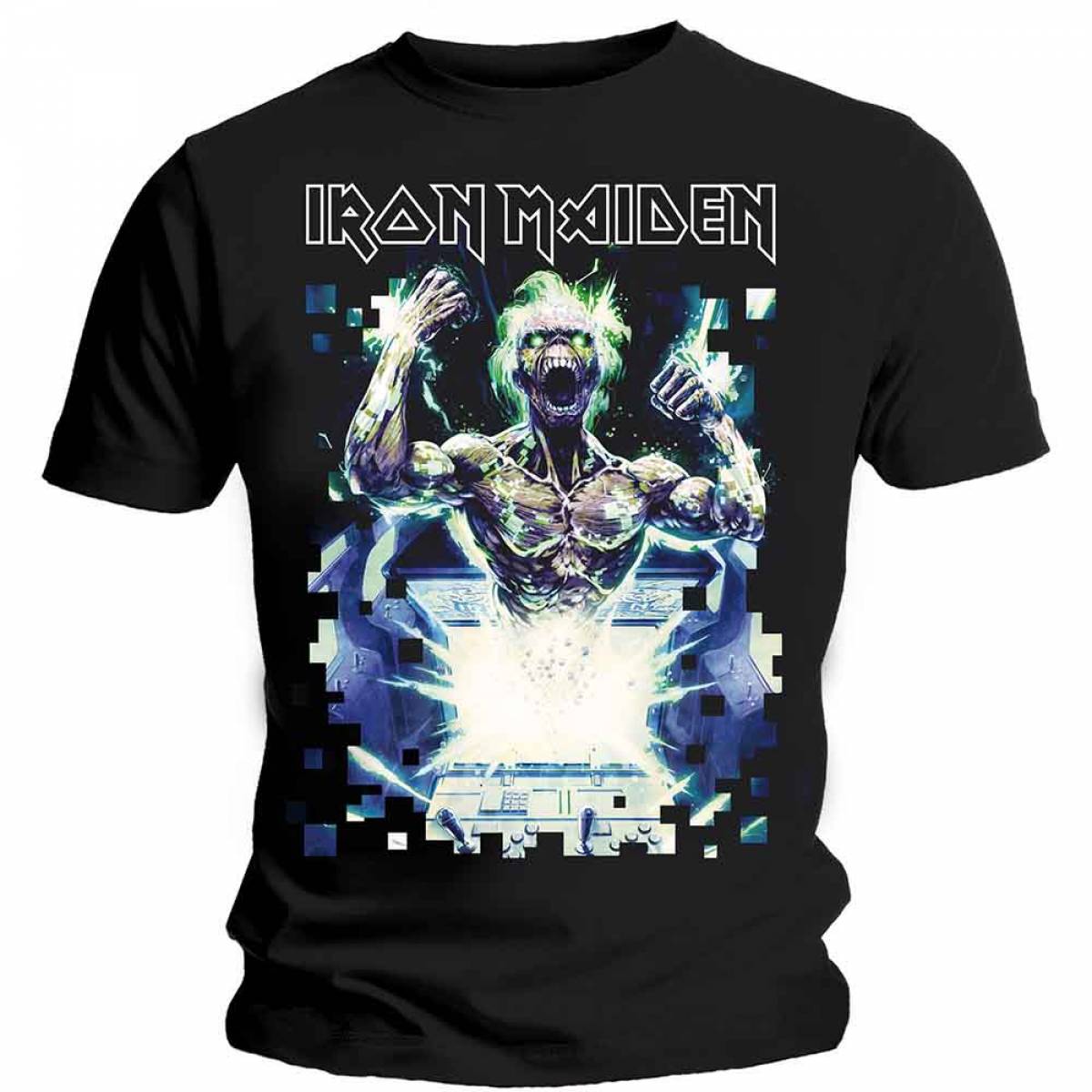 【予約商品】IRON MAIDEN バンドTシャツ ユニセックス: Speed of Light - BLACK