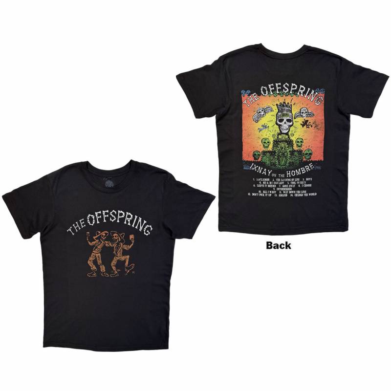 【予約商品】THE OFFSPRING Unisex Premium Carbon バンドTシャツ: Ixnay On The Hombre (Black) (Back Print)