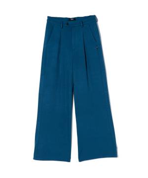 【予約商品】glamb(グラム) GB0424/P14 : Flare Wide Slacks / フレアワイドスラックス - Blue