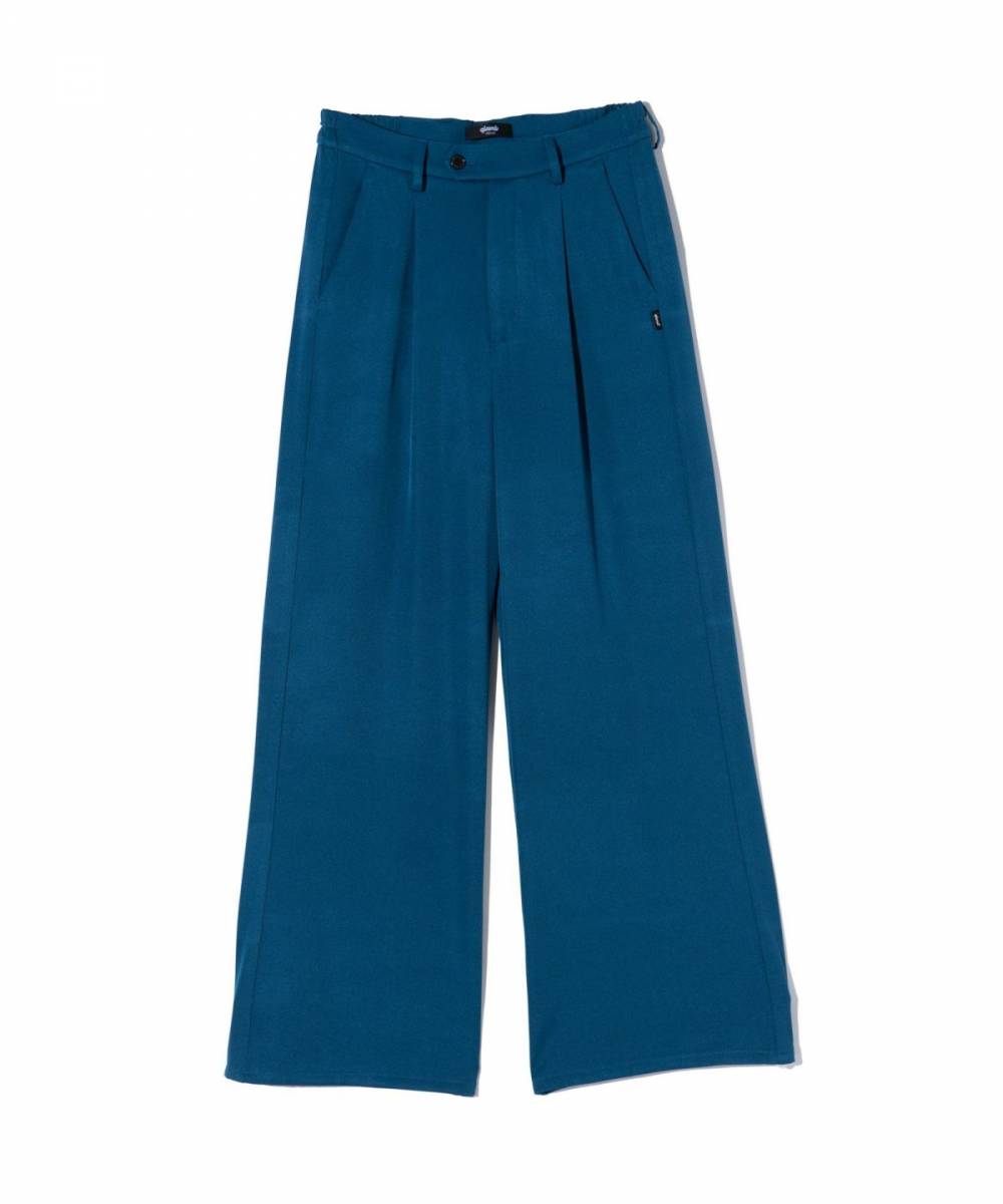 【予約商品】glamb(グラム) GB0424/P14 : Flare Wide Slacks / フレアワイドスラックス - Blue
