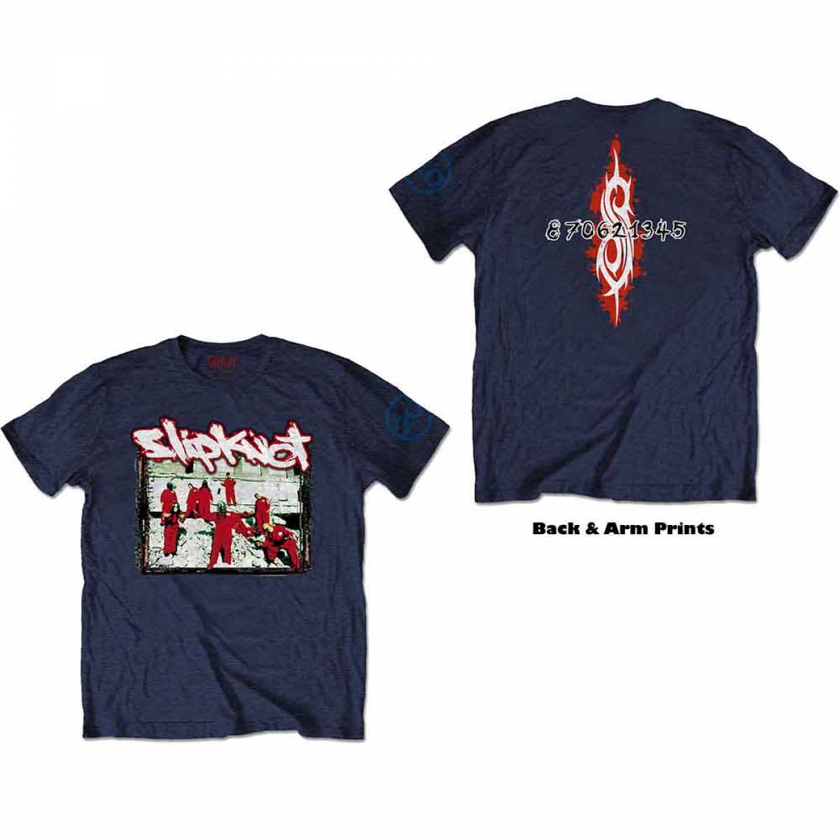 【予約商品】SLIPKNOT ユニセックスTシャツ: 20th Anniversary - Red Jump Suits (Back Print)