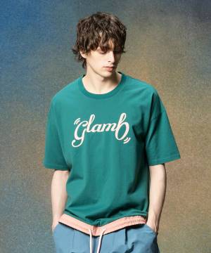 【予約商品】glamb(グラム)GB0225/CS14 : Nixon Spin Logo T-Shirt / ニクソンスピンロゴＴシャツ - Green