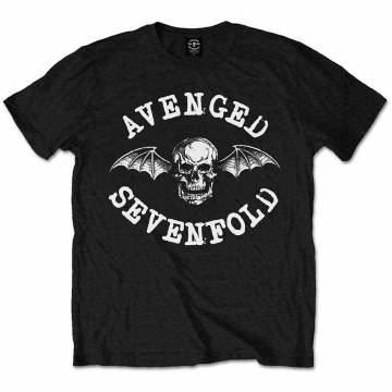 【予約商品】AVENGED SEVENFOLD バンドTシャツ ユニセックス: Classic Death Bat (Black) - BLACK