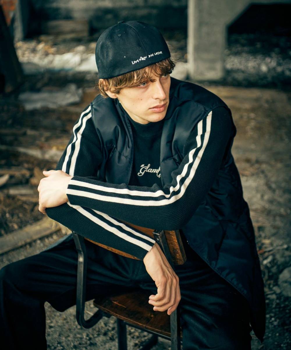 glamb(グラム) GB0424/KNT04 : High Neck Line Knit