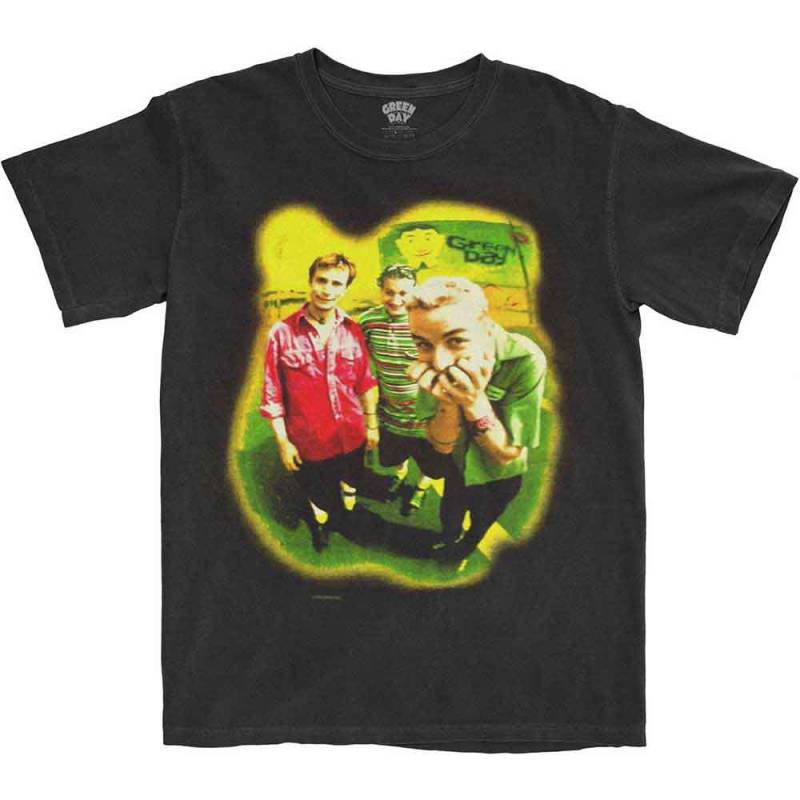 【予約商品】GREEN DAY バンドTシャツ ユニセックス: Neon Photo (Black)