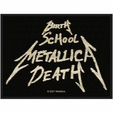 【予約商品】METALLICA Woven Patch: Birth, School, METALLICA, Death (Standard)