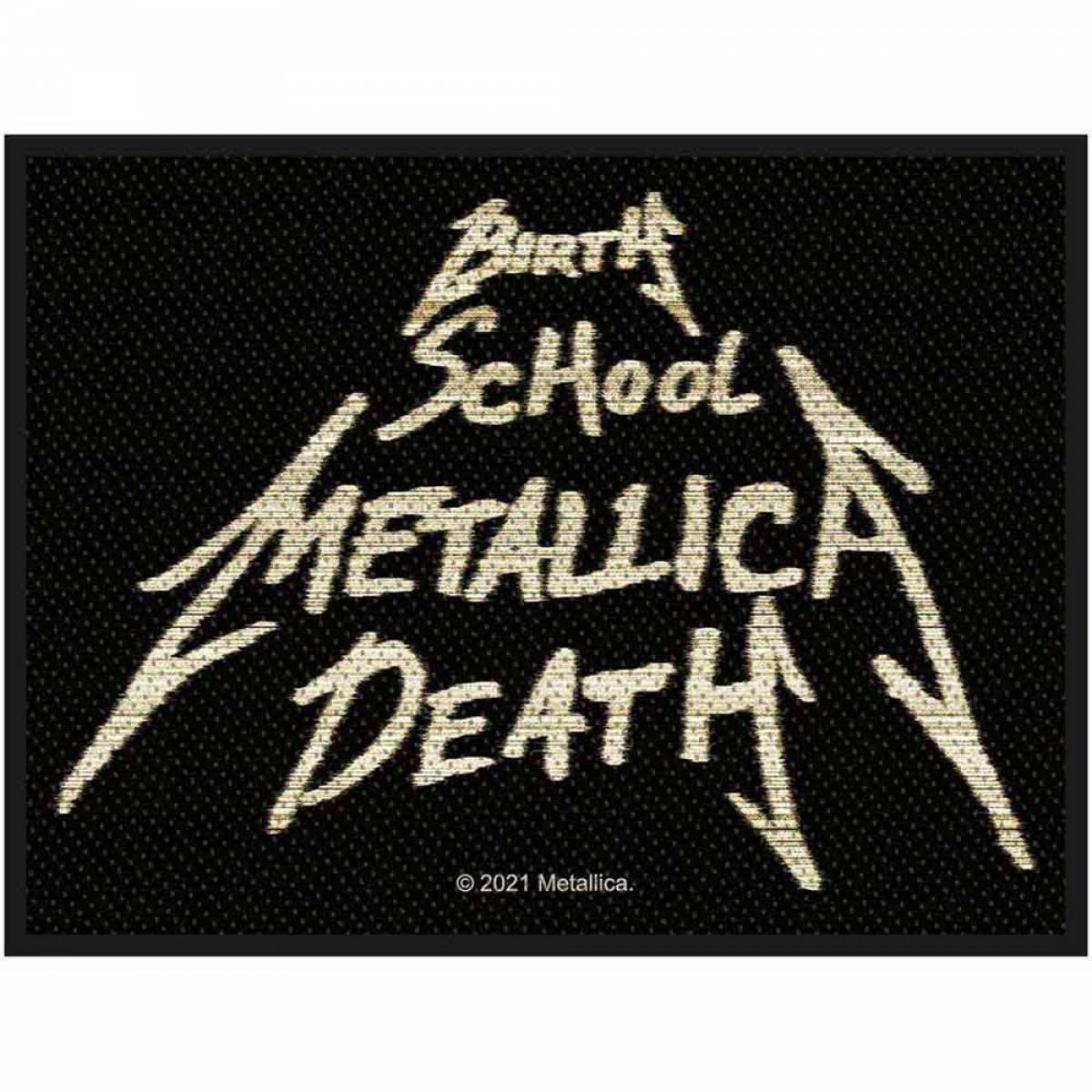 【予約商品】METALLICA Woven Patch: Birth, School, METALLICA, Death (Standard)