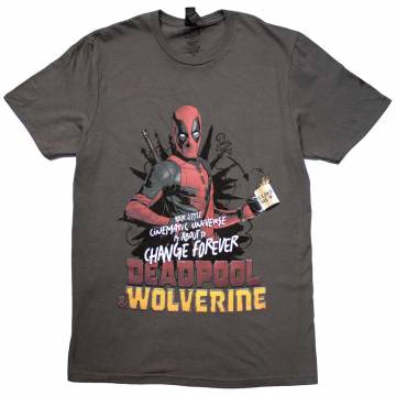 【予約商品】MARVEL COMICS ユニセックスTシャツ: Deadpool & Wolverine Change Universe
