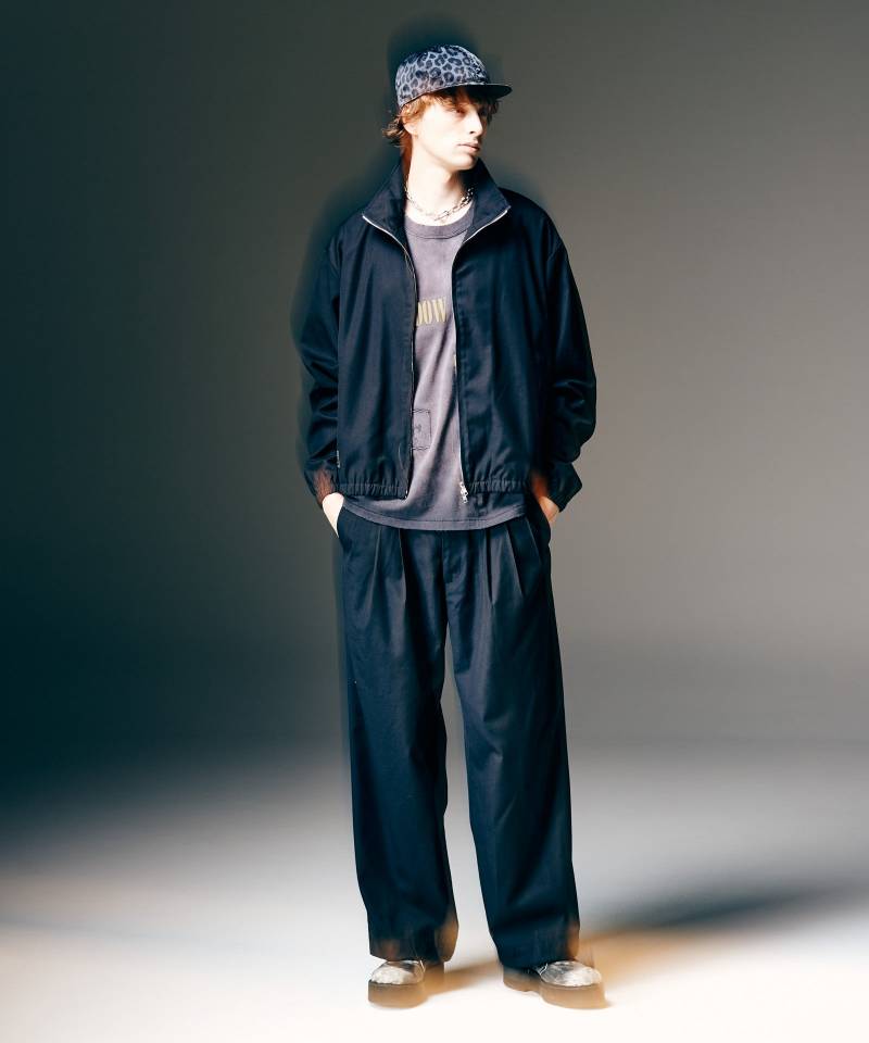 【予約商品】glamb(グラム) Monolith Track Blouson Set Up / モノリストラックブルゾンセットアップ - Black