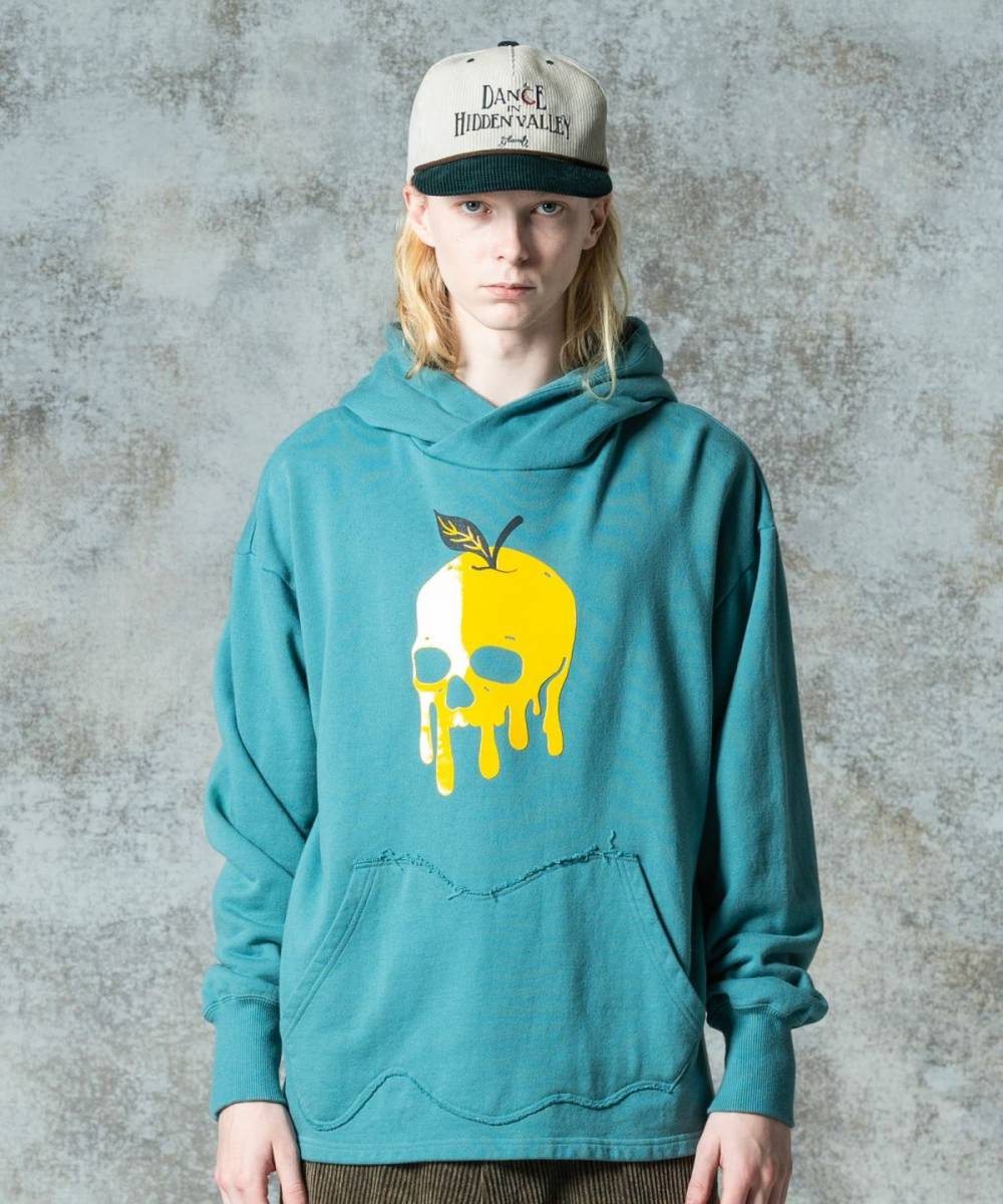 【予約商品】glamb(グラム)GB0325/CS21 : Melting Skull Hoodie / メルティングスカルフーディ - Blue