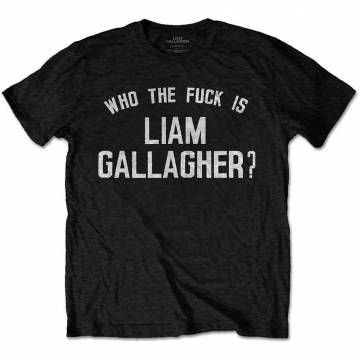 【予約商品】LIAM GALLAGHER ユニセックスTシャツ: Who the Fuck…