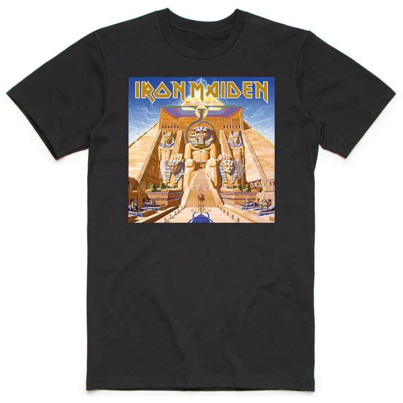 【予約商品】IRON MAIDEN バンドTシャツ ユニセックス: Powerslave Album Cover Box (Black)