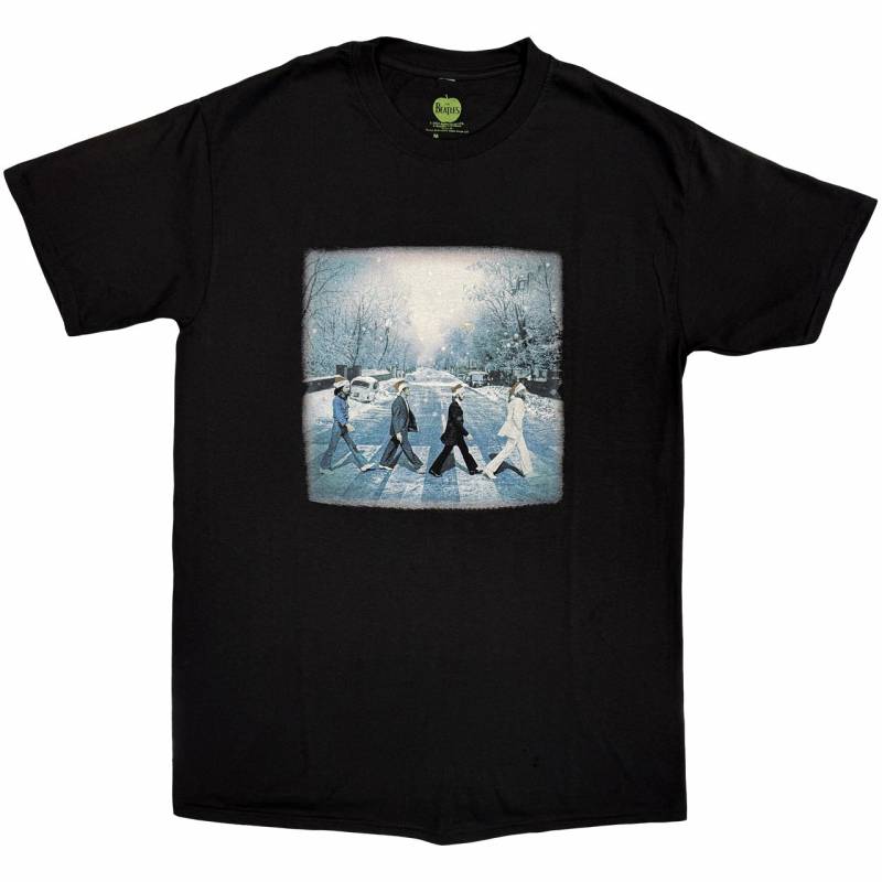 【予約商品】THE BEATLES バンドTシャツ ユニセックス: Abbey Christmas (Black)