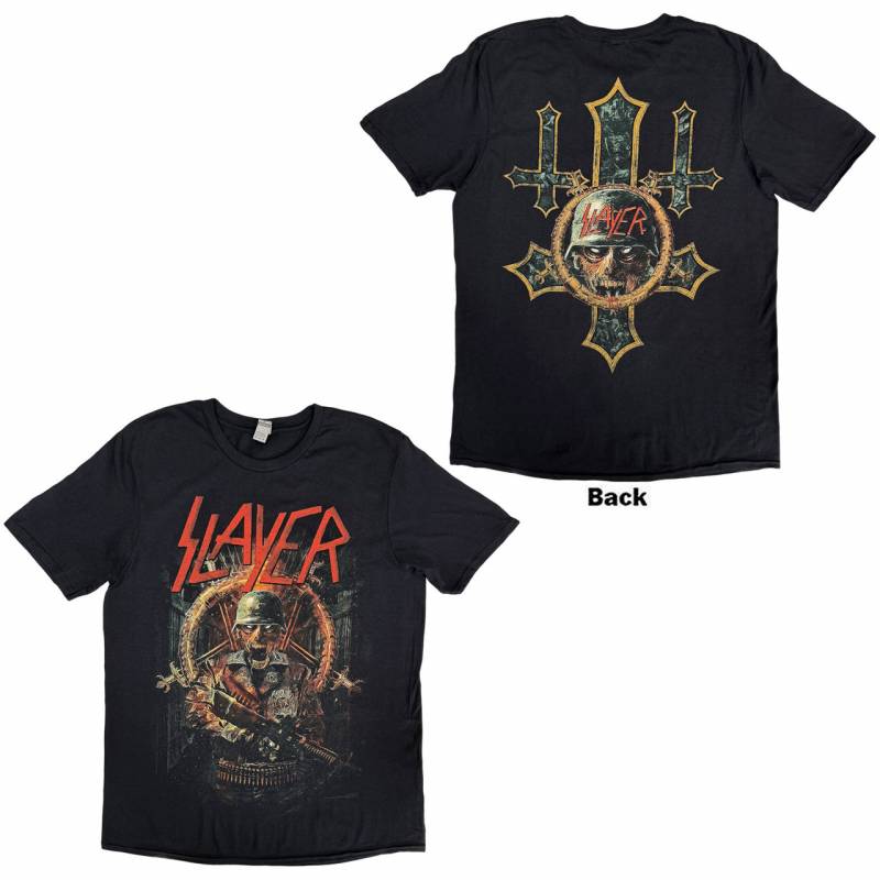【予約商品】SLAYER バンドTシャツ ユニセックス: Hard Cover Comic Book (Black) (Back Print)