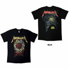 【予約商品】METALLICA バンドTシャツ ユニセックス: Ruin/Struggle (Black) (Back Print)