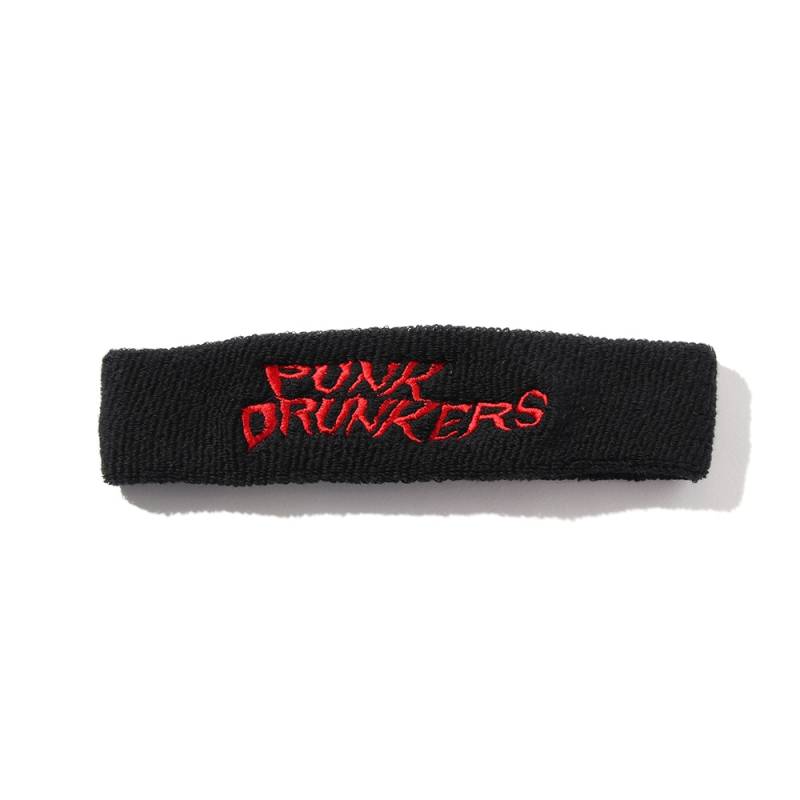 【予約商品】PUNK DRUNKERS (パンク・ドランカーズ) ギザロゴヘアバンド - BLACK