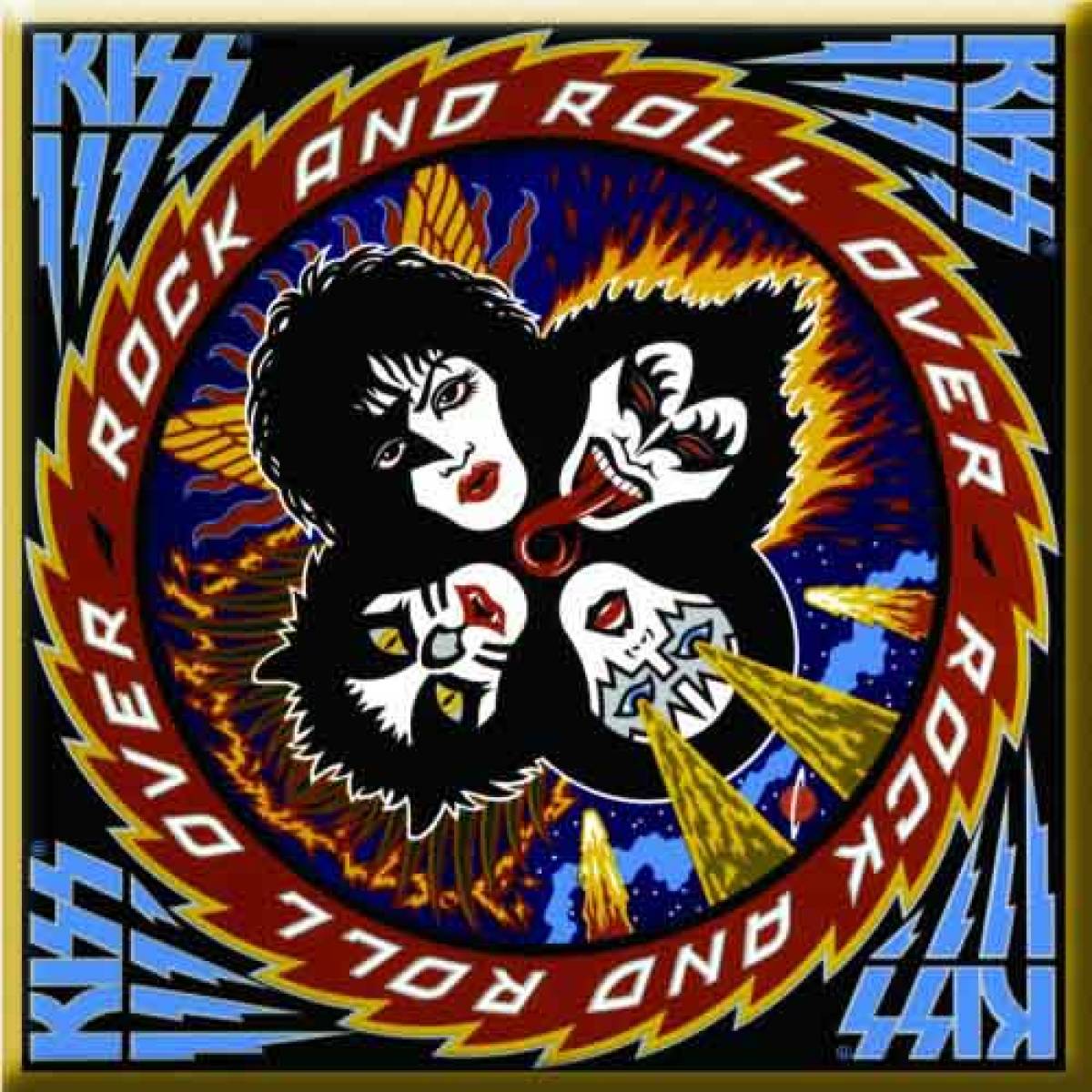 【予約商品】KISS Fridge Magnet: Rock & Roll Over Album