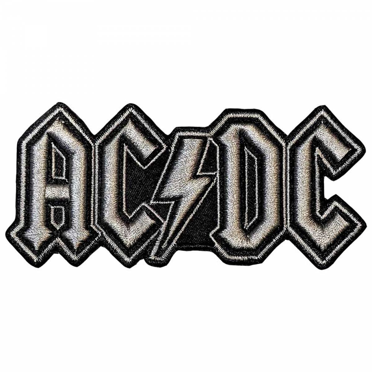 【予約商品】AC/DC Woven Patch: Silver Logo (Standard)
