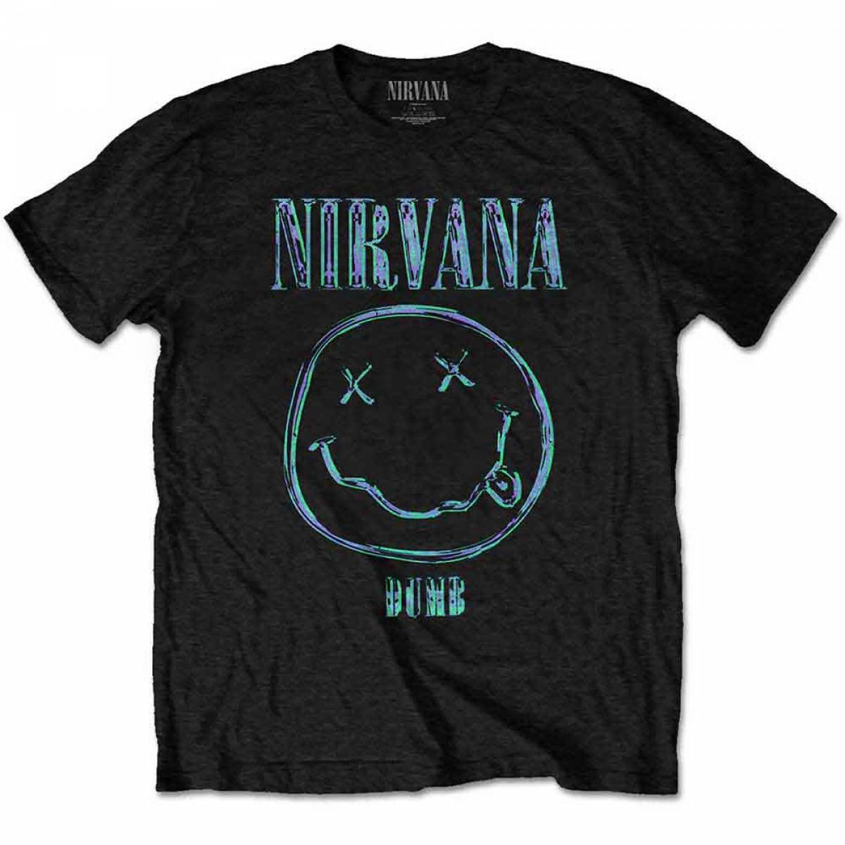 NIRVANA ユニセックスTシャツ: Dumb / ロックファッション NIRVANA ユニセックスTシャツ: Dumb / ロックファッション
