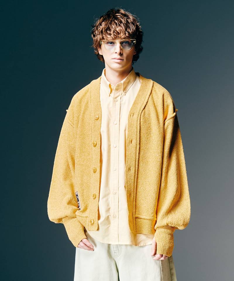 【予約商品】glamb(グラム) Creed Cardigan / クリードカーディガン - Yellow