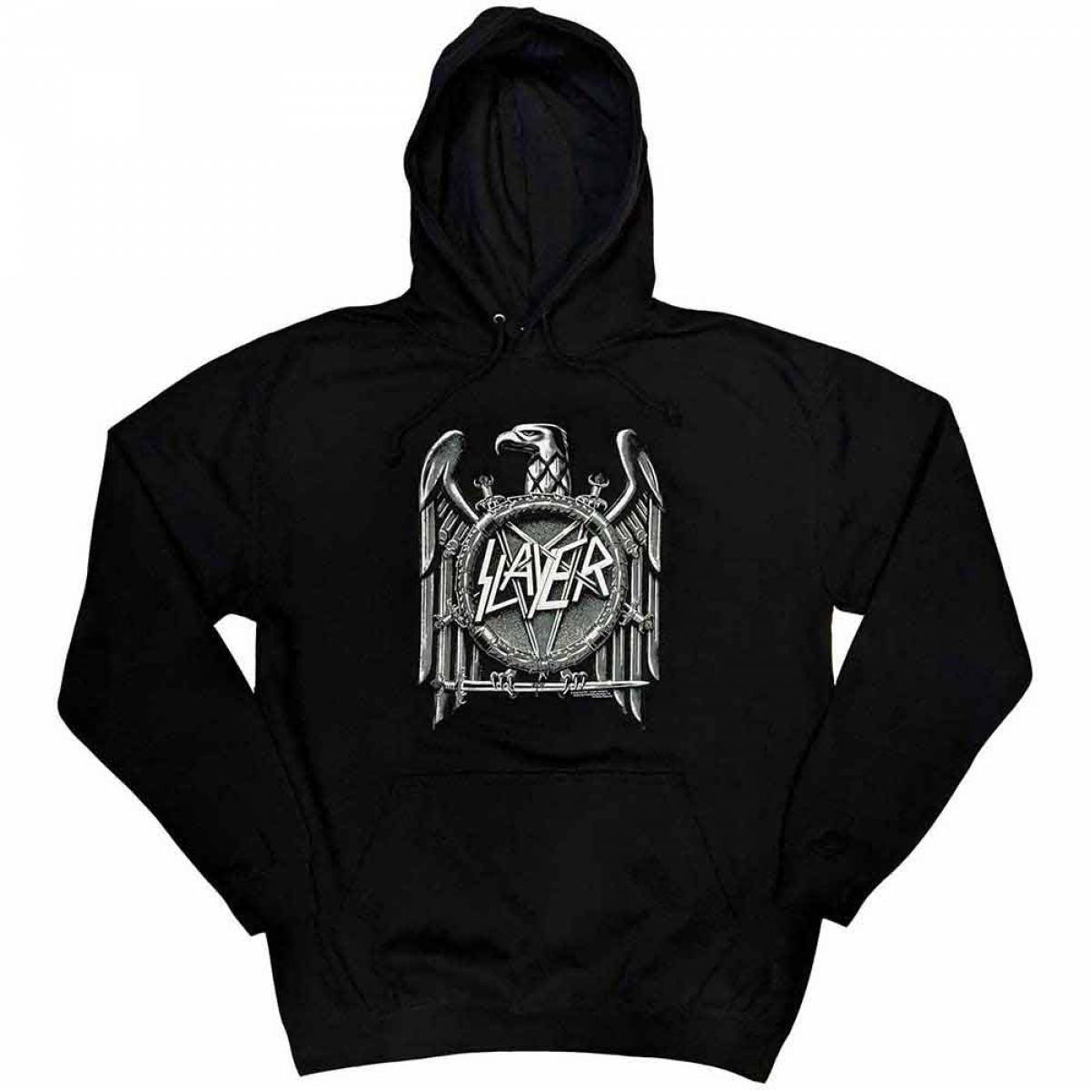 【予約商品】SLAYER Unisex Pullover Hoodie: High Contrast Eagle (Black) - BLACK
