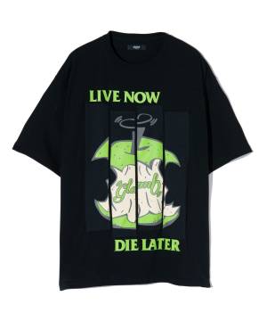 【予約商品】glamb(グラム) GB0424/CS04 : Apple Flag T-Shirt / アップルフラッグTシャツ - Black