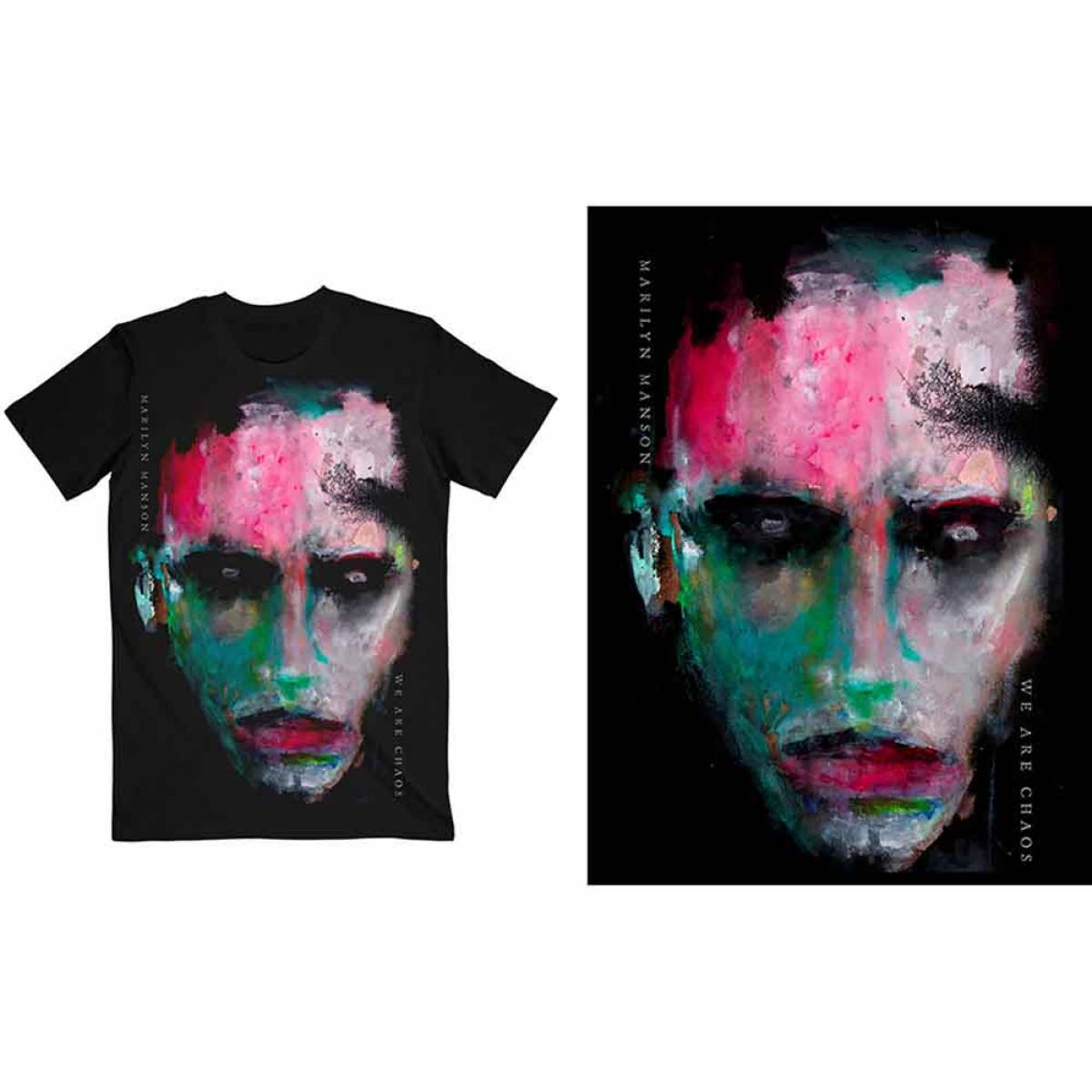 【予約商品】MARILYN MANSON ユニセックスTシャツ: We Are Chaos Cover
