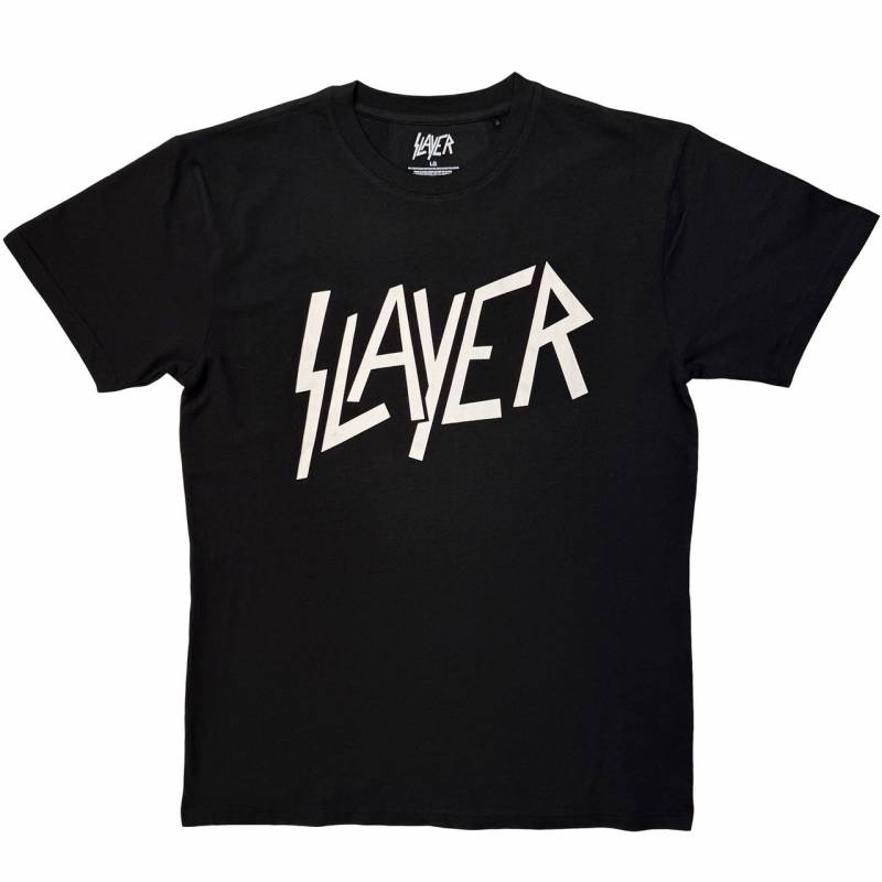 【予約商品】SLAYER バンドTシャツ ユニセックス: Logo Mono (Black)
