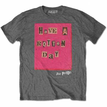 【予約商品】THE SEX PISTOLS バンドTシャツ ユニセックス: Rotten Day - CHARCOAL GREY