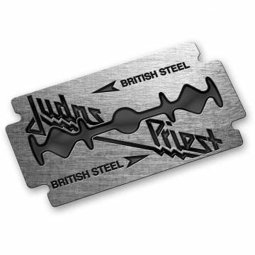【予約商品】JUDAS PRIEST Pin Badge: British Steel (Enamel In-Fill)
