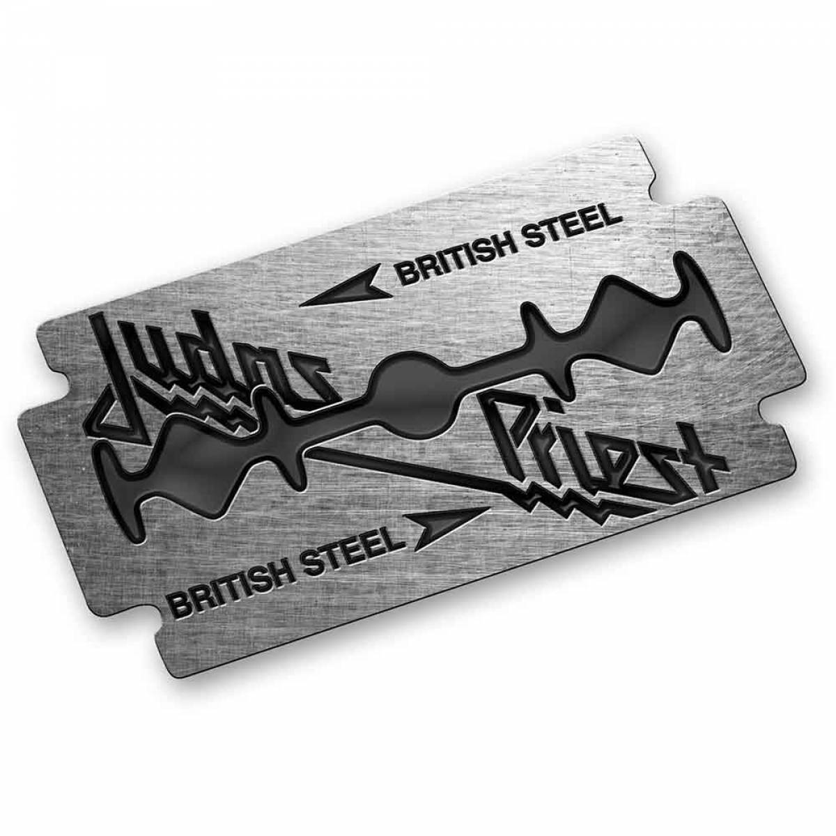 【予約商品】JUDAS PRIEST Pin Badge: British Steel (Enamel In-Fill)