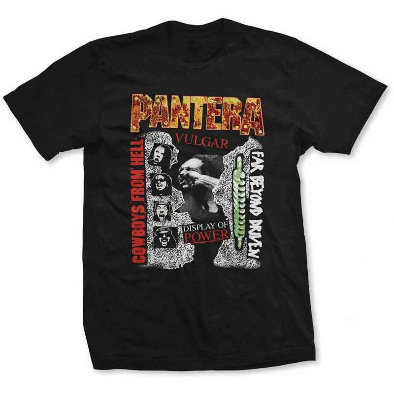 【予約商品】PANTERA バンドTシャツ ユニセックス: 3 Albums (Black)
