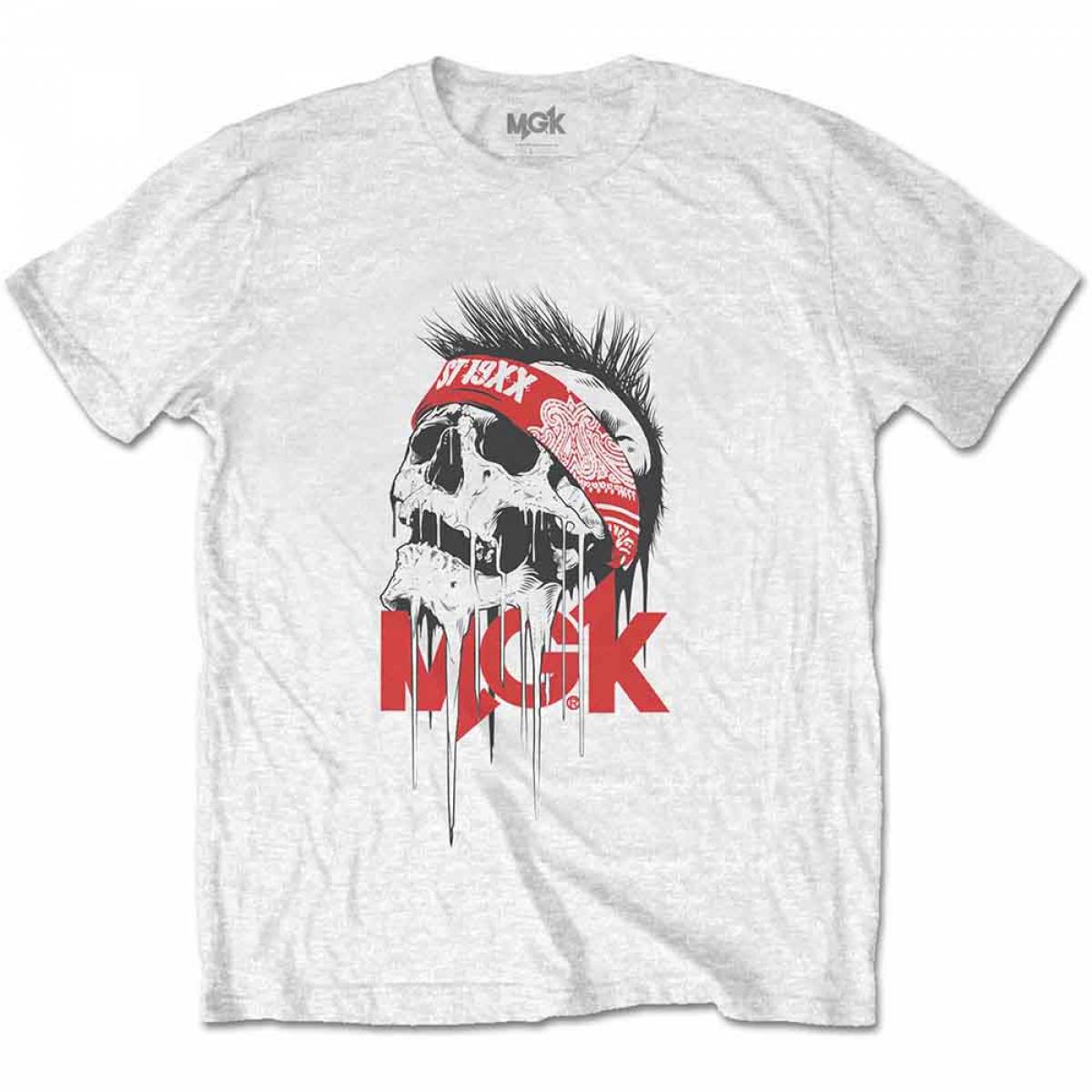 【予約商品】MACHINE GUN KELLY バンドTシャツ ユニセックス: Invincible (White) - WHITE
