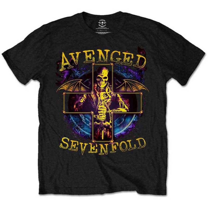 【予約商品】AVENGED SEVENFOLD バンドTシャツ ユニセックス: Stellar (Black)