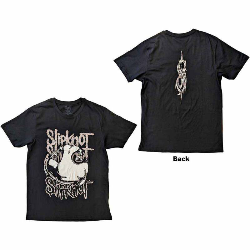 【予約商品】SLIPKNOT バンドTシャツ ユニセックス: Maggot (Black) (Back Print)