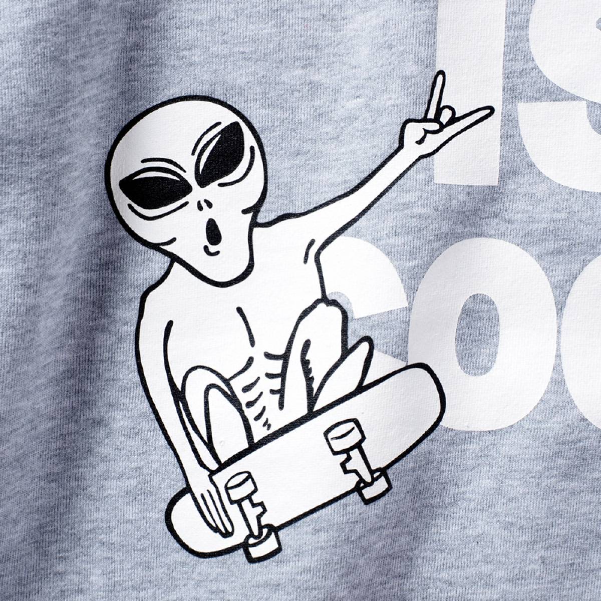 ロックファッション バンドグッズのgekirock Clothing Punk Drunkers 宇宙人スケボーパーカ M Gray ロックファッション バンドグッズのgekirock Clothing Punk Drunkers 宇宙人スケボーパーカ M Gray