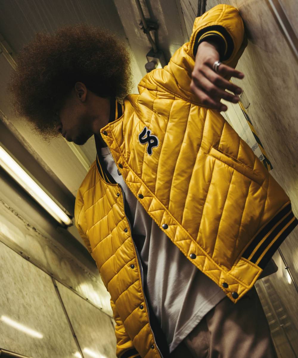 Subciety (サブサエティ) STADIUM FLIGHT JKT - BLACK/YELLOW Subciety (サブサエティ) STADIUM FLIGHT JKT - BLACK/YELLOW