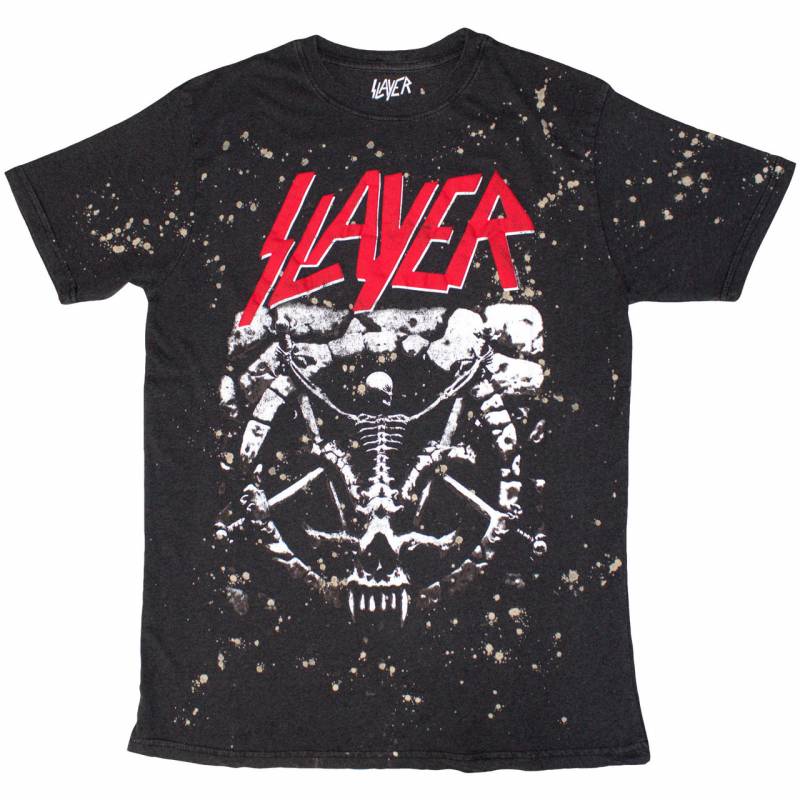 【予約商品】SLAYER バンドTシャツ ユニセックス: Divine Splatter (Black) (Wash Collection)