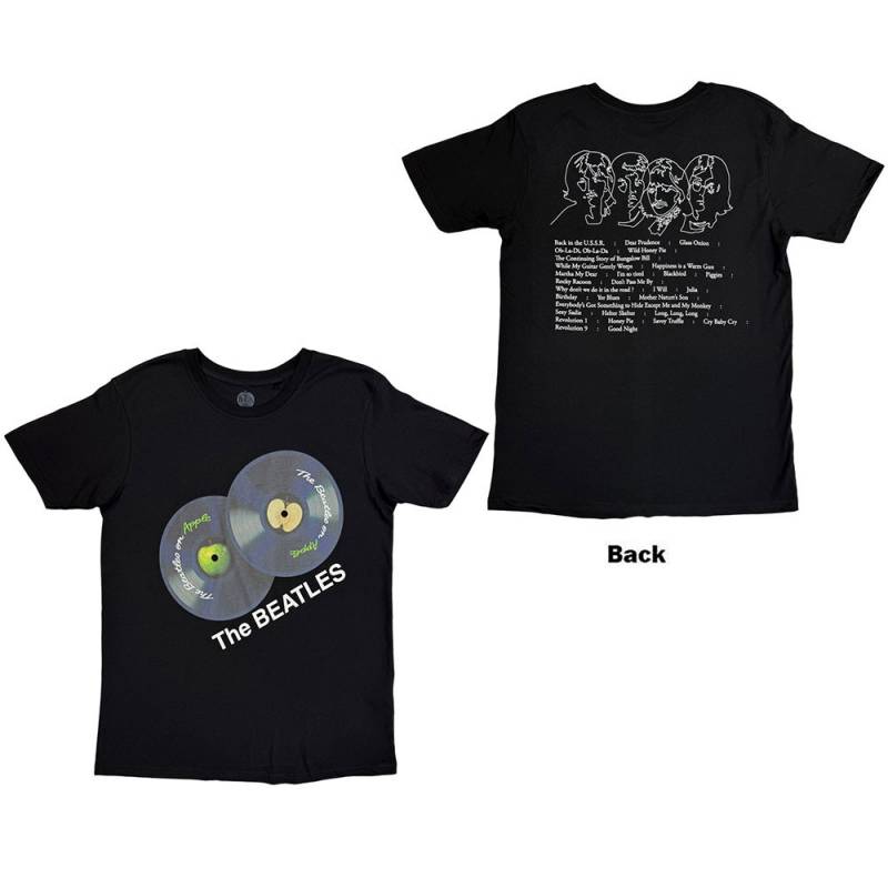 【予約商品】THE BEATLES バンドTシャツ ユニセックス: THE BEATLES On Apple (Black) (Back Print)