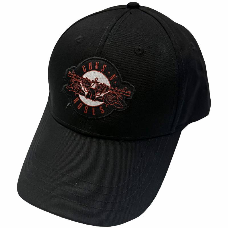 【予約商品】GUNS N' ROSES Unisex Baseball Cap: Red Circle Logo (Black)