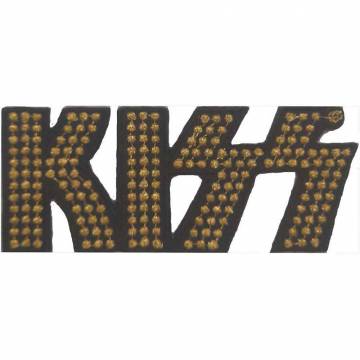 【予約商品】KISS Standard Woven Patch: Gold Studded Logo